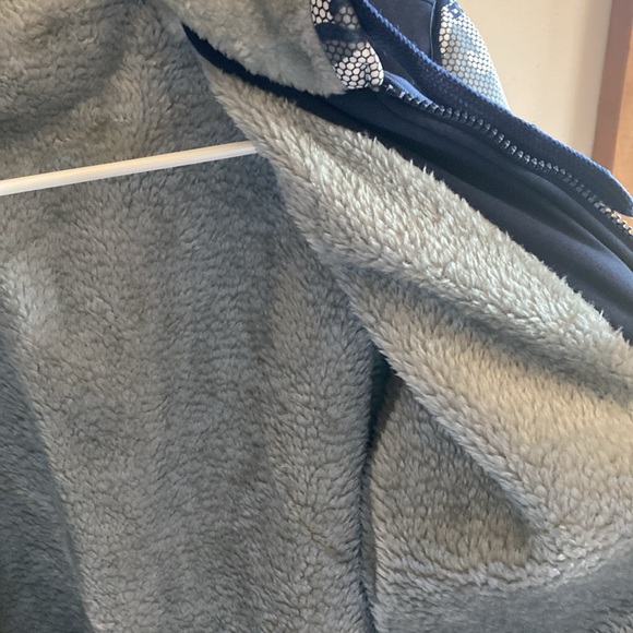 NWOT Boys xL fleece track suit navy and gray camp - Picture 6 of 7